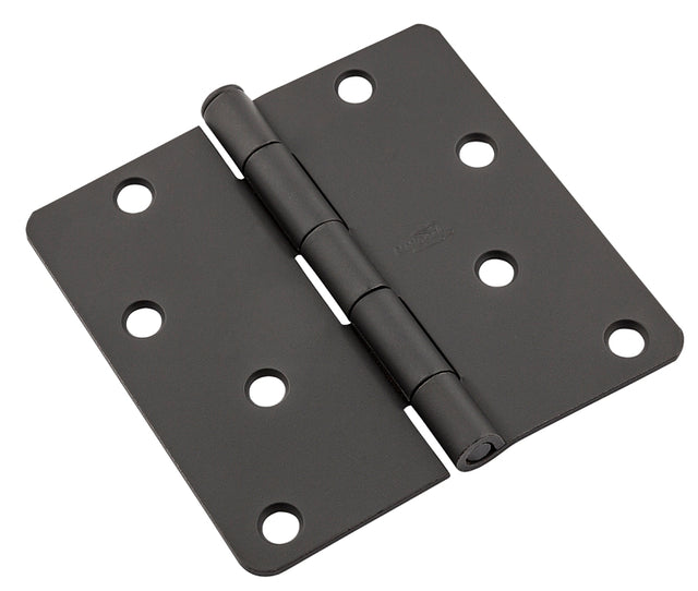 National Hardware 512 Series N830-432 Door Butt Hinge, 4 in H Frame Leaf, 0.08 ga Thick Frame Leaf, Steel, Removable Pin, 1/BAG