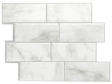 Smart Tiles Mosaik Series SM1080-4 Wall Tile, 8.38 in L Tile, 11.56 in W Tile, Straight Edge, Metro Carrera Pattern, Pack of 6