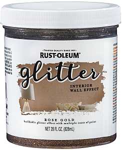 Rust-Oleum 360221 Textured Glitter Paint, Rose Gold, 28 fl-oz, Can