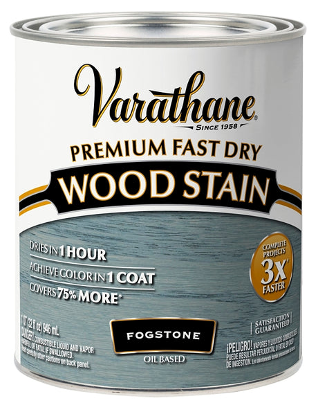 Varathane 370720 Premium Fast Dry Stain, Fogstone, Liquid, 1 qt