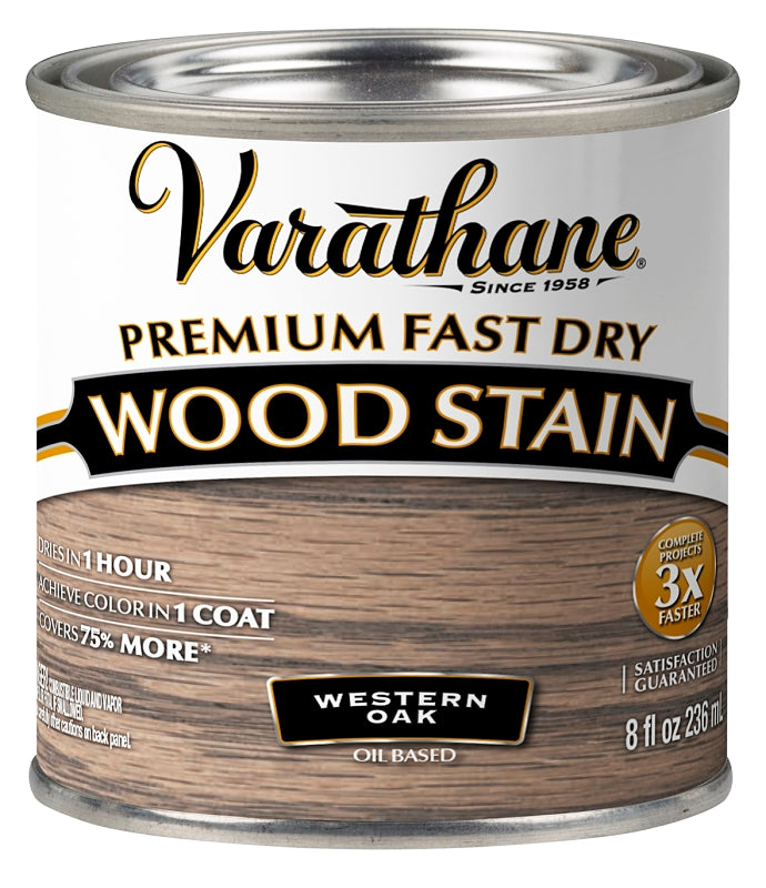 Varathane 370870 Premium Fast Dry Stain, Western Oak, Liquid, 0.5 pt