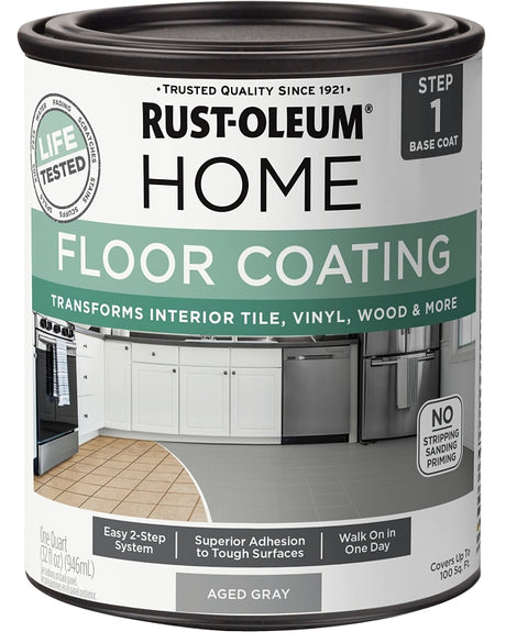 Rust-Oleum Home 365929 Premix Base Coating, Aged Gray, 1 qt