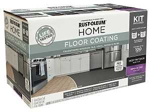 Rust-Oleum 360101 Floor Paint Kit, Semi-Gloss