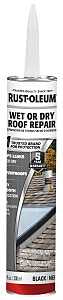 Rust-Oleum 301826 Cement Roof Repair, Black, Liquid, 10.1 oz, Cartridge