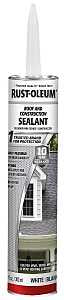 Rust-Oleum 301827 Roof and Construction Sealant, White, Liquid, 10.1 oz, Cartridge