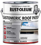 Rust-Oleum 301898 Elastomeric Roof Patch, White, Liquid, 0.9 gal