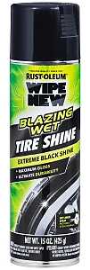 Rust-Oleum 365324 Blazing Wet Tire Shine, 15 fl-oz, Can, Liquid, Solvent-Like