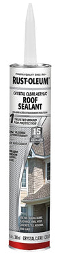 Rust-Oleum 301825 Acrylic Roof Sealant, Clear, Liquid, 10.1 oz, Cartridge