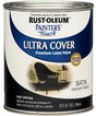 Painter's Touch Ultra Cover 267332 Multi-Purpose Paint, Water Base, Satin Sheen, Canyon Black, 1 qt