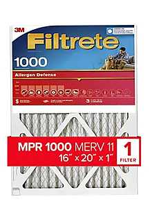 Filtrete 9800-4 Air Filter, 16 in L, 20 in W, 11 MERV, 1000 MPR, Pack of 4