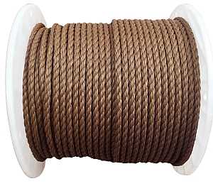 Koch 5011245 Rope, 3/8 in Dia, 400 ft L, 244 lb Working Load, Polypropylene, Brown