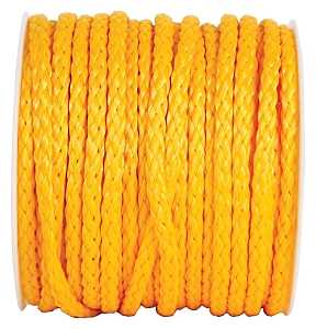 Koch 5061645 Rope, 300 ft L, 1/2 in, 289 lb Working Load, Polypropylene, Yellow