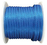 Koch 5082045 Rope, 140 ft L, 5/8 in, 325 lb Working Load, Polypropylene, Blue