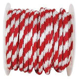 Koch 5142045 Derby Rope, 5/8 in Dia, 140 ft L, 325 lb Working Load, Polypropylene, Red/White