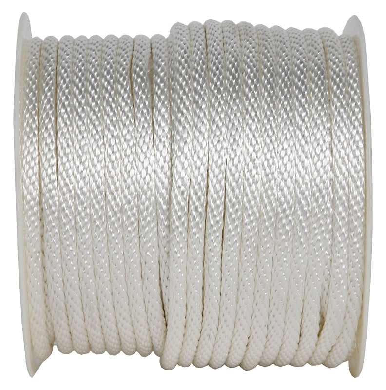 Koch 5221645 Rope, 1/2 in Dia, 300 ft L, 1/2 in, 589 lb Working Load, Nylon, White