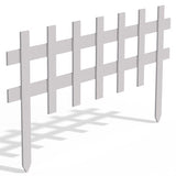 Greenes 3 ft. L X 18 in. H Wood White Garden Fence, Pack of 24