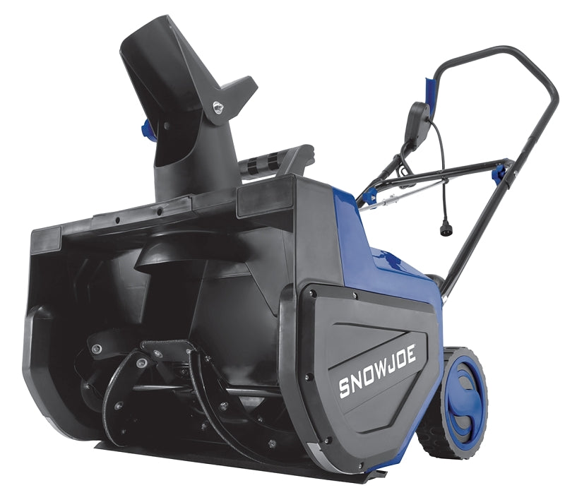 Snow Joe SJ626E Snow Thrower, 14.5 A, 1-Stage, 22 in W Cleaning, 25 ft Throw, Blue