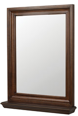 Craft + Main Cherie Series CHNM2430 Framed Mirror, Rectangular, 24 in W, 30 in H, Wood Frame, Dark Walnut Frame, Wall