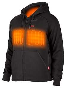 Milwaukee 306B-21-L Heated Hoodie, L, Men's, Black, Regular Fit