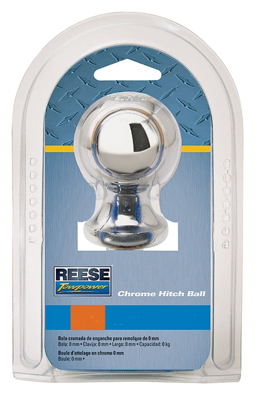 REESE TOWPOWER 7401036 Hitch Ball, 2 in Dia Ball, 1 in Dia Shank, 6000 lb Gross Towing, Steel