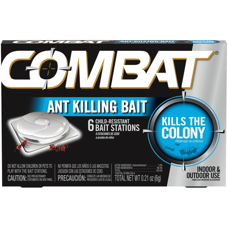 Combat Silver Ant Bait Station 0.21 oz, Pack of 12