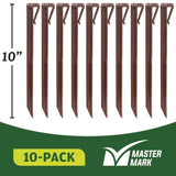 Master Mark Terrace Board 10 in. H Plastic Brown Stake Kit