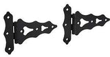 National Hardware Ornamental N109-032 Series T-Hinge, 7-1/2 in Frame Height, 8 in Frame Width, Steel, Black