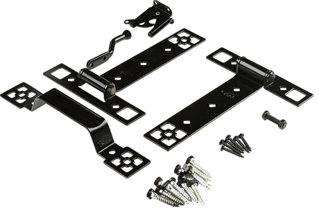 National Hardware N109-316 Craftsman Gate Suite Kit, Black, 1-Piece