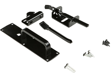 National Hardware V1394 N109-050 Gate Thumb Latch, Black