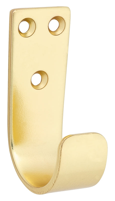 National Hardware Cooper Series N337-902 Multi-Purpose Hook, 125 lb, Brushed Gold