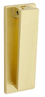 National Hardware Reed N336-705 Door Knocker, Aluminum, Brushed Gold, 1/8 in Mounting Hole