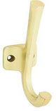 National Hardware Powell N337-914 Angled Hook, 60 lb, Aluminum, Brushed Gold