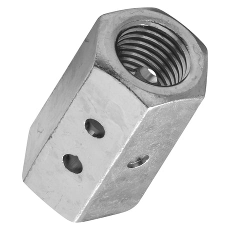 National Hardware N261-412 Coupler, UNC Coarse Thread, 7/8-9 Thread, Zinc