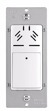 Eaton HDFS3P1-W-L Humidity Sensor and Fan Control, 1-Pole, 15 A, 120 VAC, 45 to 80 %, White