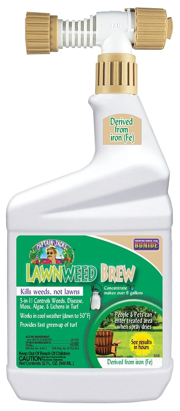 Bonide Captain Jack's 2612 Ready-To-Spray Weed Killer, Liquid, Spray Application, 1 qt