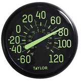 Taylor 5267459 Glow In The Dark Thermometer, -60 to 120 deg F, Multi-Color Casing