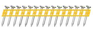 DEWALT DCN890100 Fastener, 1 in L, Steel, Zinc, Full Round Head, Smooth Shank