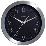 Westclox 36001A Clock, Round, Silver Frame, Metal Clock Face, Analog