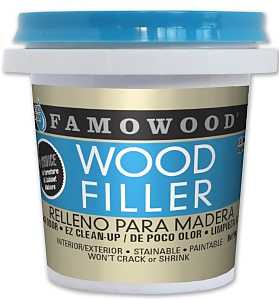 Famowood 40042144 Wood Filler, Paste, White, 0.25 pt