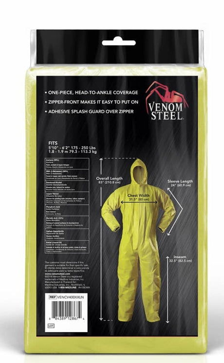 COVERALL SPLASH CHEMICAL XXXL