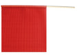 Ancra 49893-10 Safety Flag with Wooden Dowel Rod, 18 in L, 18 in W, Fluorescent Red, PVC