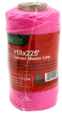 Baron 50815 Seine Twine, #18 Dia, 225 ft L, 13 lb Working Load, Polypropylene, Neon Pink