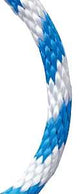 Baron 51213 Derby Rope, 3/8 in Dia, 50 ft L, 3/8 in, 180 lb Working Load, Polypropylene, Blue/White