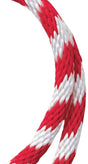 Baron 51214 Derby Rope, 3/8 in Dia, 50 ft L, 180 lb Working Load, Polypropylene, Red/White