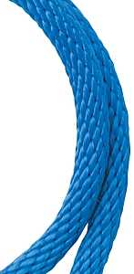 Baron 51618 Rope, 1/2 in Dia, 35 ft L, 244 lb Working Load, Polypropylene, Blue