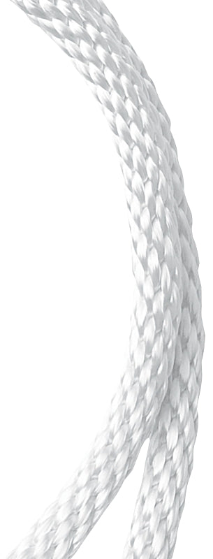 Baron 52013 Rope, 5/16 in Dia, 50 ft L, 175 lb Working Load, Nylon/Poly, White