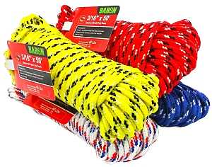 Baron 52617 Rope, 1/2 in Dia, 100 ft L, Polypropylene