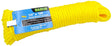 Baron 61806 Rope, 1/4 in Dia, 100 ft L, #8, 100 lb Working Load, Polypropylene, Yellow