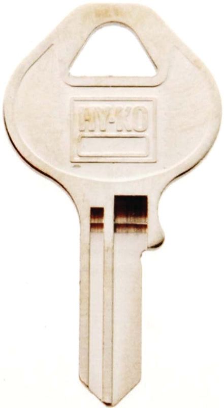 Hy-Ko 11010M13 Key Blank, Brass, Nickel, For: Master Locks and Padlocks, M13 Key Number, Pack of 10