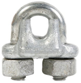 Baron 260-3/8 Wire Rope Clip, 3/8 in Dia Wire Rope, Iron/Steel, Galvanized